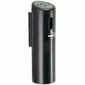 Commercial Zone CZ 711201 Black Wall Mounted Smokers' Outpost Cigarette Receptacle 278711201